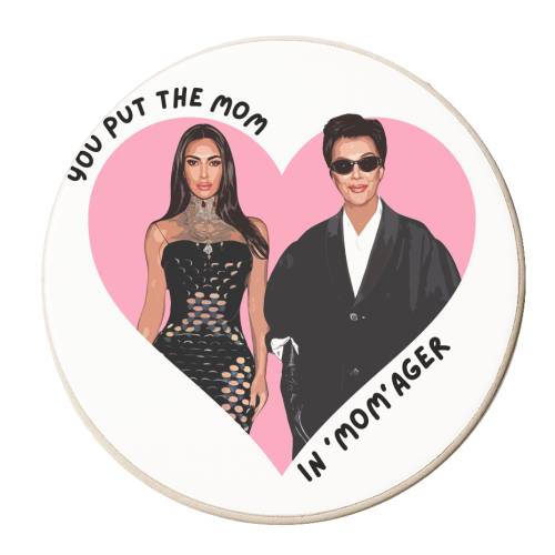 The Momager - personalised beer coaster by DOLLY WOLFE