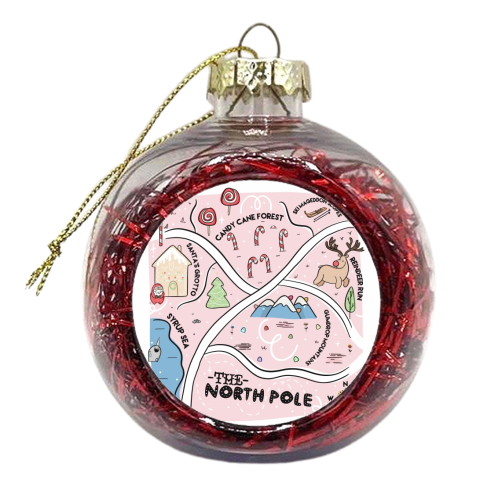 The North Pole - xmas bauble by Alice Palazon