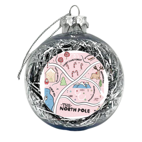 The North Pole - xmas bauble by Alice Palazon