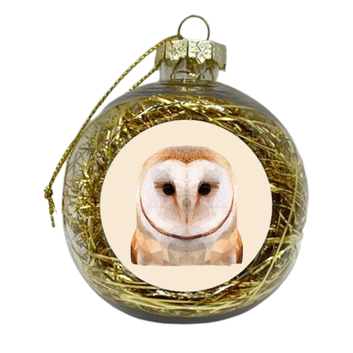 The Owl - xmas bauble by petegrev