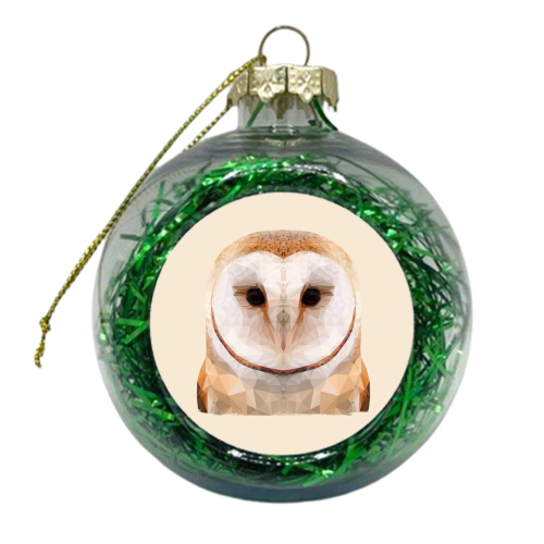 The Owl - xmas bauble by petegrev