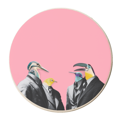 The Pecking Order - personalised beer coaster by OhMC! Designs