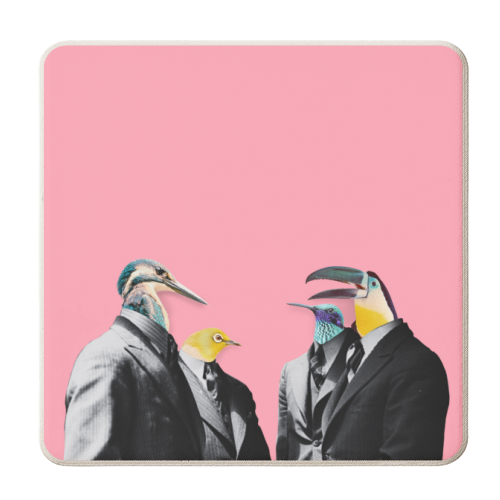 The Pecking Order - personalised beer coaster by OhMC! Designs