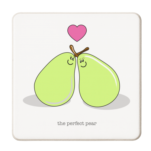 The Perfect Pear - personalised beer coaster by Adam Regester