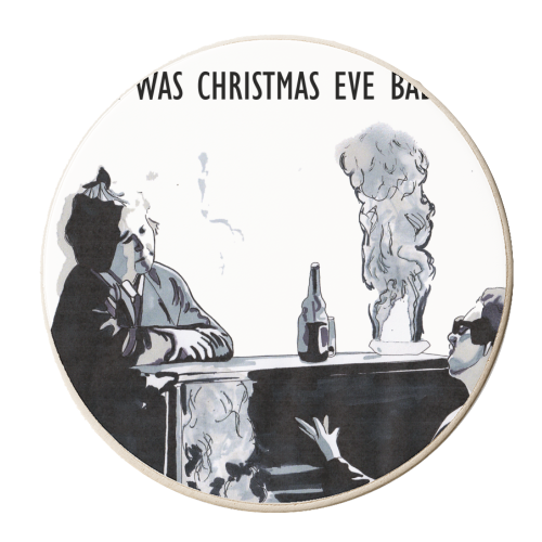 The Pogues Fairytale of New York - personalised beer coaster by Amanda Hallam