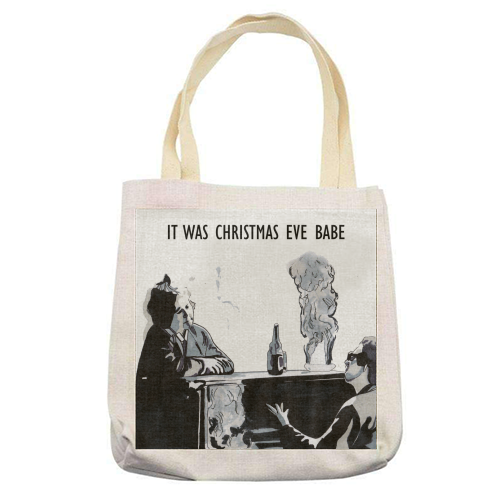 The Pogues Fairytale of New York - printed canvas tote bag by Amanda Hallam