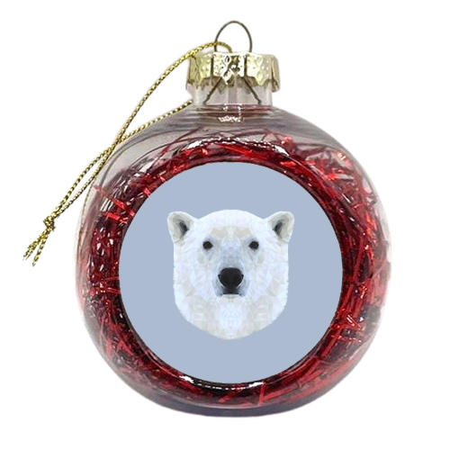 The Polar Bear - xmas bauble by petegrev