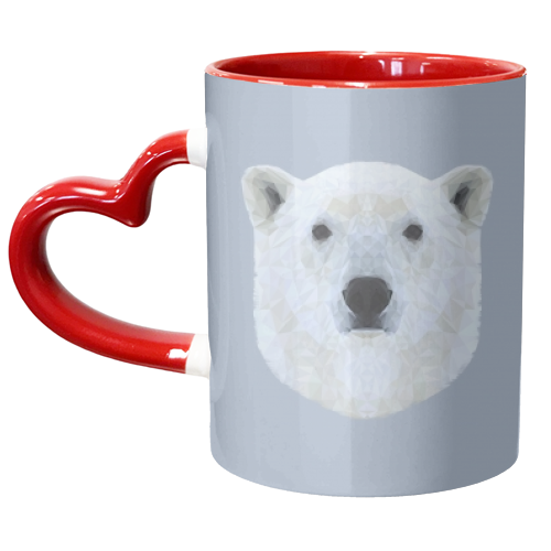 The Polar Bear - unique mug by petegrev