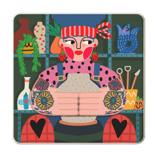 THE POTTER - personalised beer coaster by Nichola Cowdery