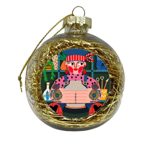 THE POTTER - xmas bauble by Nichola Cowdery