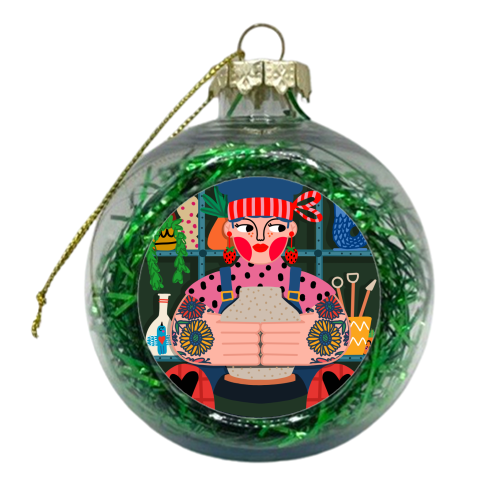 THE POTTER - xmas bauble by Nichola Cowdery