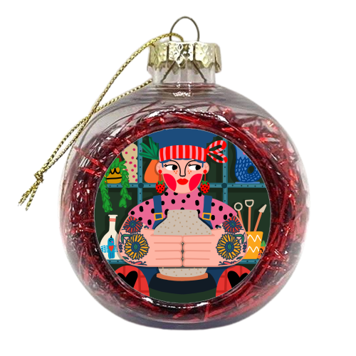 THE POTTER - xmas bauble by Nichola Cowdery
