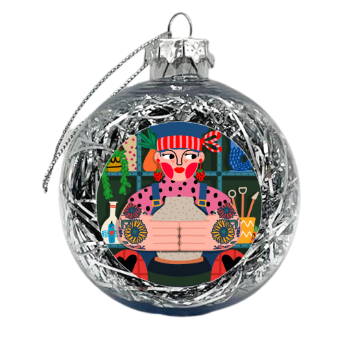 THE POTTER - xmas bauble by Nichola Cowdery
