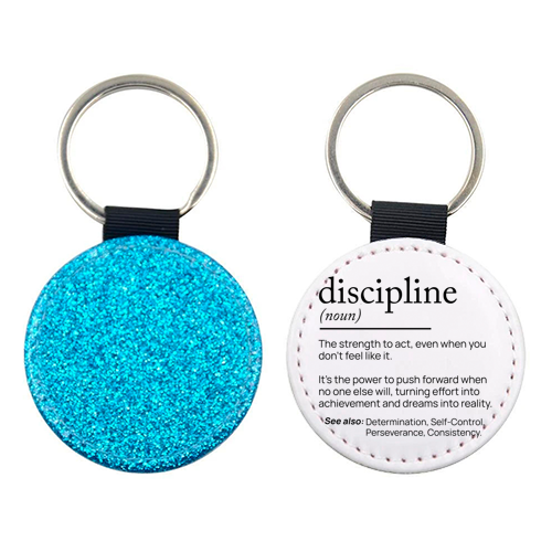 The Power of Discipline: The Key to Unstoppable Success - keyring by skattia ilie
