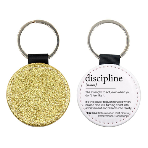 The Power of Discipline: The Key to Unstoppable Success - keyring by skattia ilie