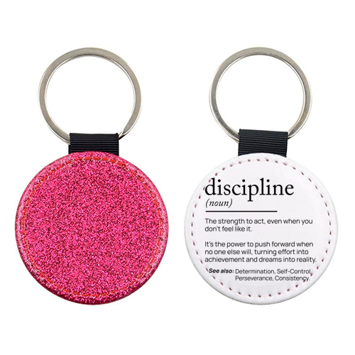 The Power of Discipline: The Key to Unstoppable Success - keyring by skattia ilie