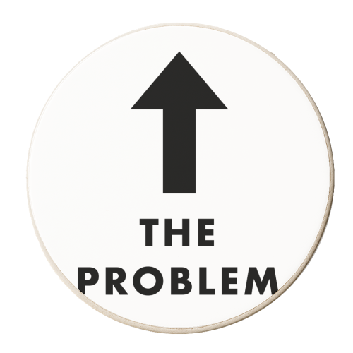 The Problem - personalised beer coaster by The Girl Next Draw