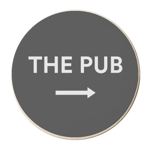 The Pub Sign - personalised beer coaster by Move Studio