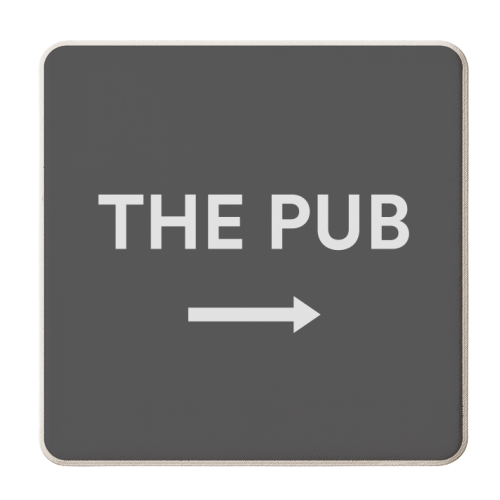 The Pub Sign - personalised beer coaster by Move Studio