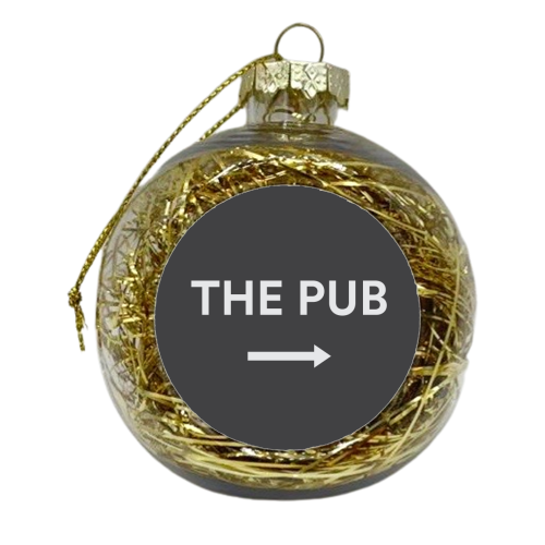 The Pub Sign - xmas bauble by Move Studio