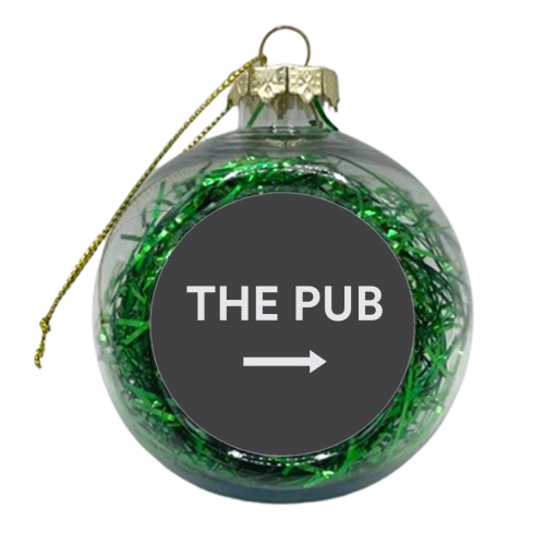 The Pub Sign - xmas bauble by Move Studio
