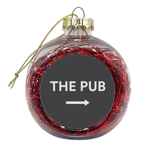 The Pub Sign - xmas bauble by Move Studio