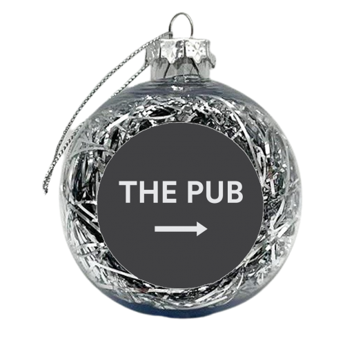 The Pub Sign - xmas bauble by Move Studio