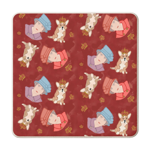 The Queen and Her Corgi - personalised beer coaster by Lisa Wardle