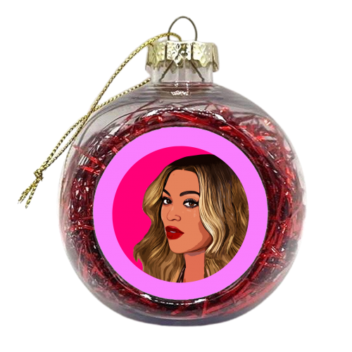 THE QUEEN B - xmas bauble by DOLLY WOLFE
