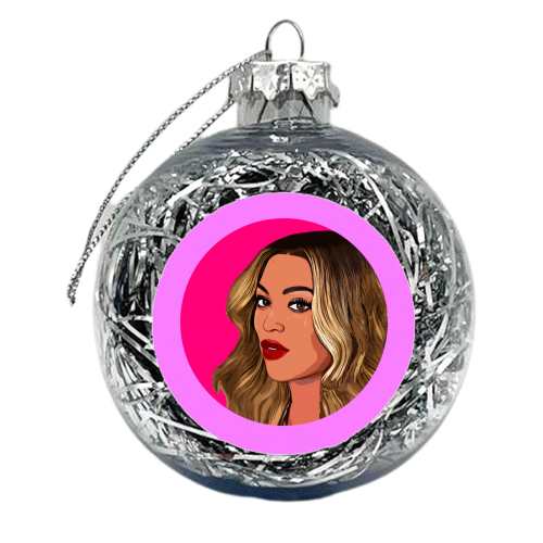 THE QUEEN B - xmas bauble by DOLLY WOLFE