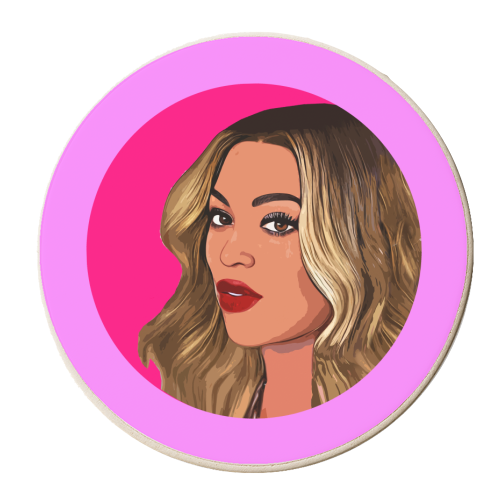 THE QUEEN B - personalised beer coaster by DOLLY WOLFE