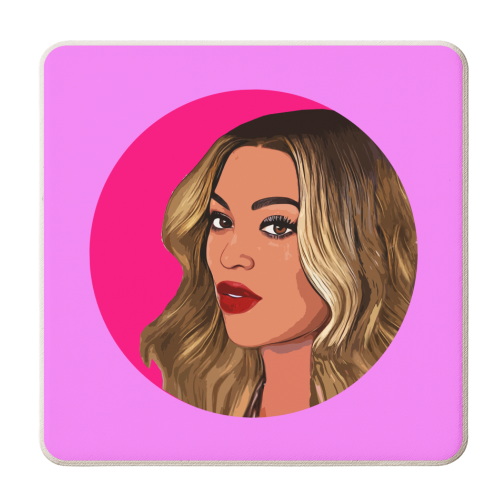 THE QUEEN B - personalised beer coaster by DOLLY WOLFE