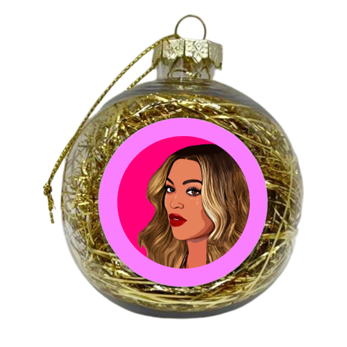 THE QUEEN B - xmas bauble by DOLLY WOLFE
