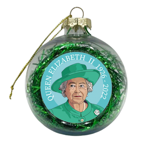 The Queen - xmas bauble by Catherine Critchley.