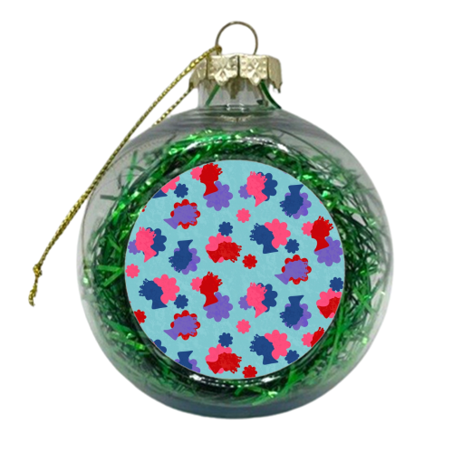 The Queen Flower - xmas bauble by Lisa Wardle