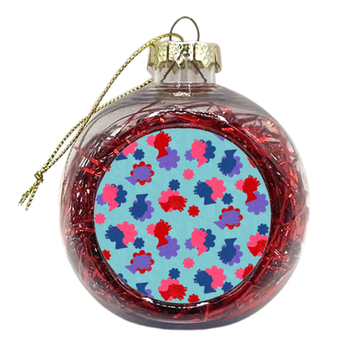 The Queen Flower - xmas bauble by Lisa Wardle