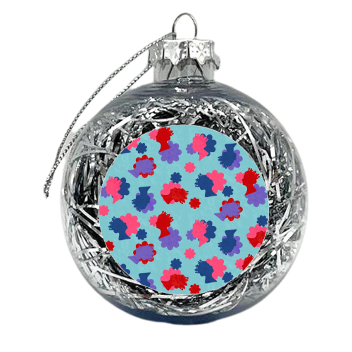 The Queen Flower - xmas bauble by Lisa Wardle