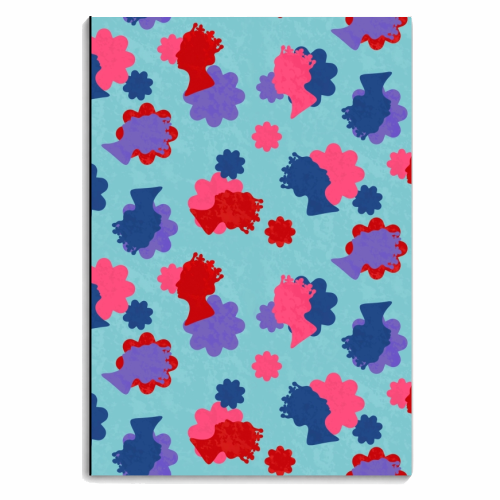 The Queen Flower - personalised A4, A5, A6 notebook by Lisa Wardle