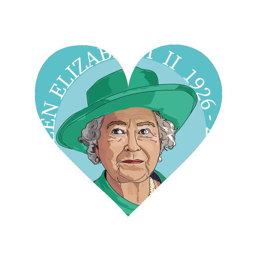 The Queen - Magnet by Catherine Critchley.