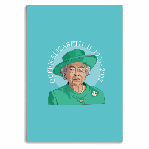 The Queen - personalised A4, A5, A6 notebook by Catherine Critchley.