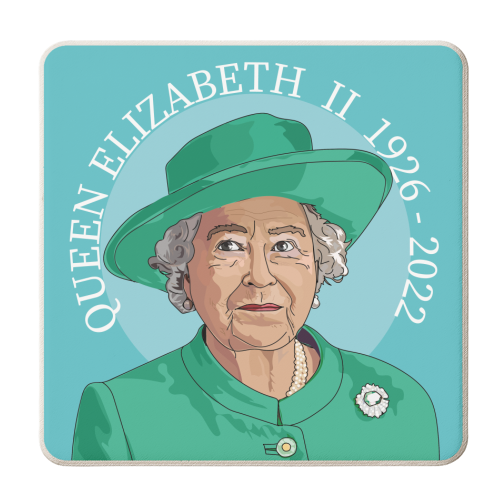 The Queen - personalised beer coaster by Catherine Critchley.