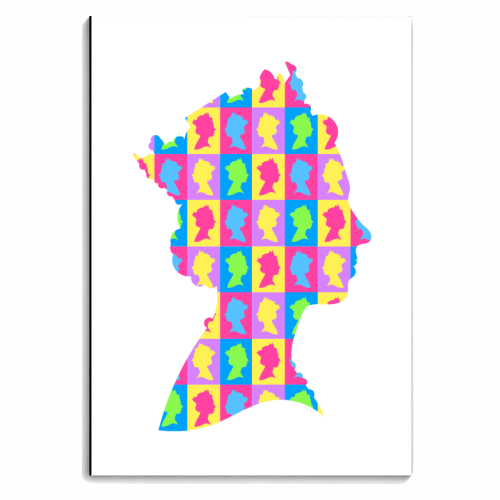 The Queen Silhouette Portrait - personalised A4, A5, A6 notebook by Adam Regester