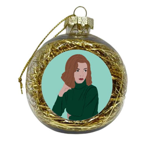 The Queen's Gambit - xmas bauble by Rock and Rose Creative