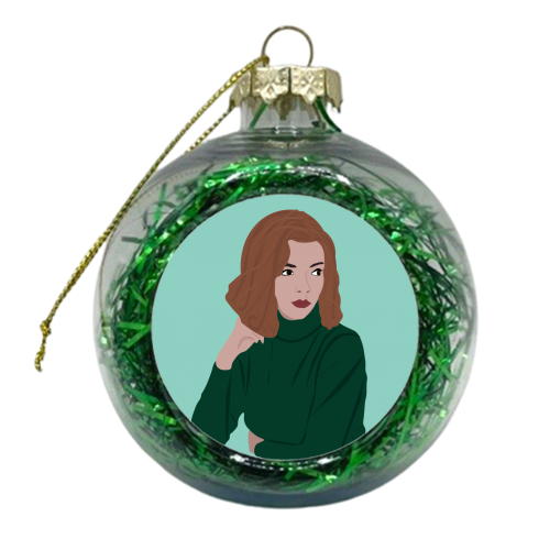The Queen's Gambit - xmas bauble by Rock and Rose Creative