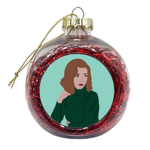 The Queen's Gambit - xmas bauble by Rock and Rose Creative
