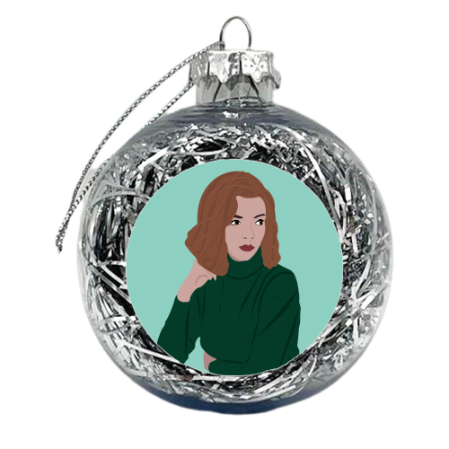 The Queen's Gambit - xmas bauble by Rock and Rose Creative