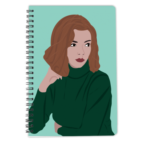 The Queen's Gambit - personalised A4, A5, A6 notebook by Rock and Rose Creative