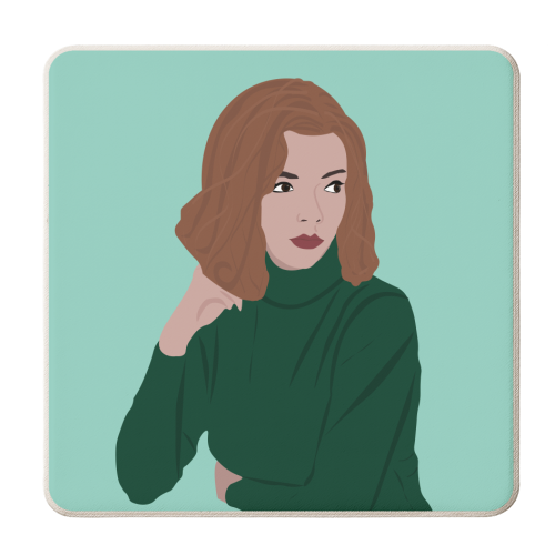 The Queen's Gambit - personalised beer coaster by Rock and Rose Creative