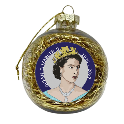 The Queen's Memorabilia Collection - xmas bauble by Catherine Critchley.