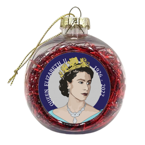 The Queen's Memorabilia Collection - xmas bauble by Catherine Critchley.